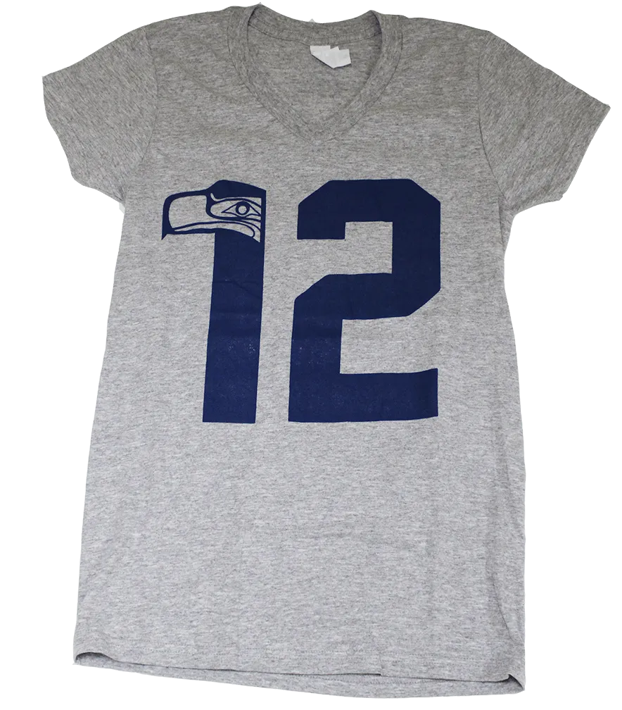 12th Hawk Women's V-Neck T-Shirt