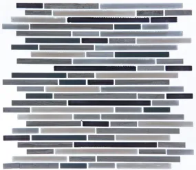 17AS48 12"x 12" Glass and Stone Mosaic