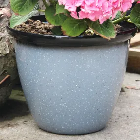 25cm Honey Pot Grey Speckled Plant Pot