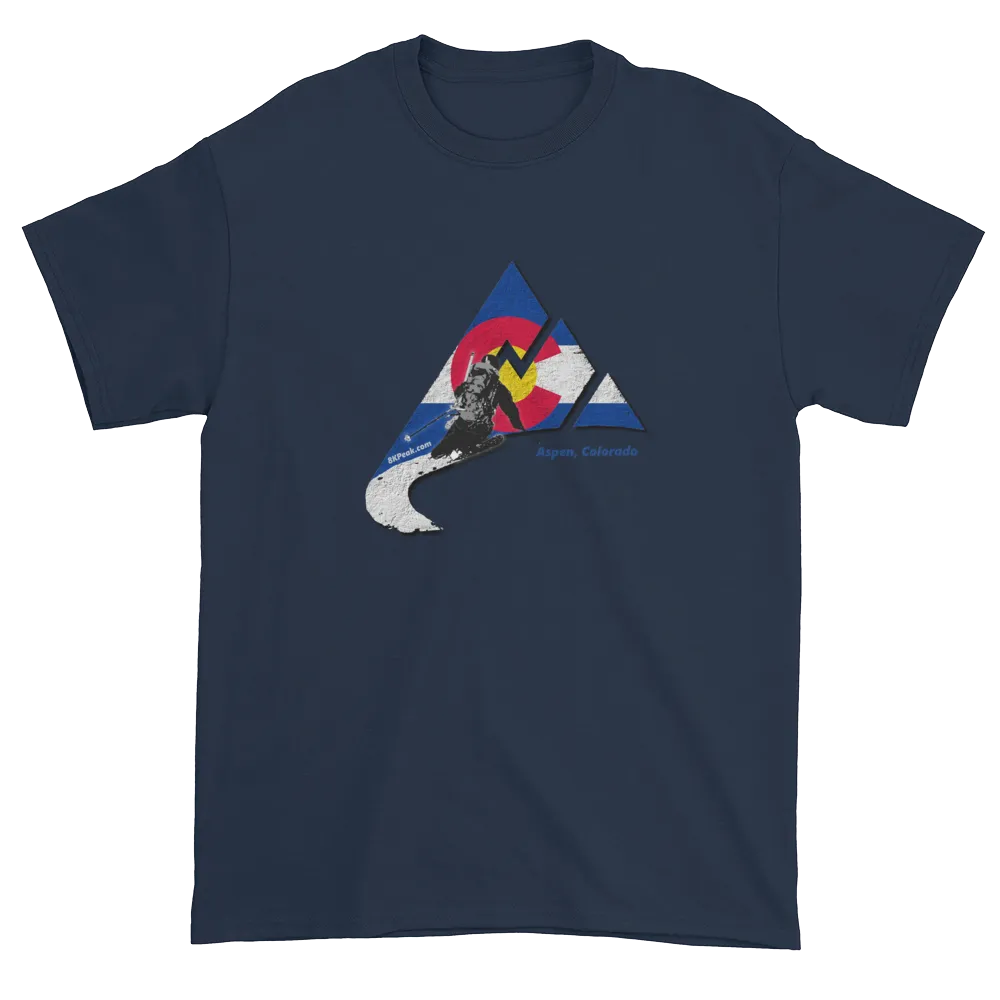 8KPeak Logo Colorado Downhill Skiing T-Shirt