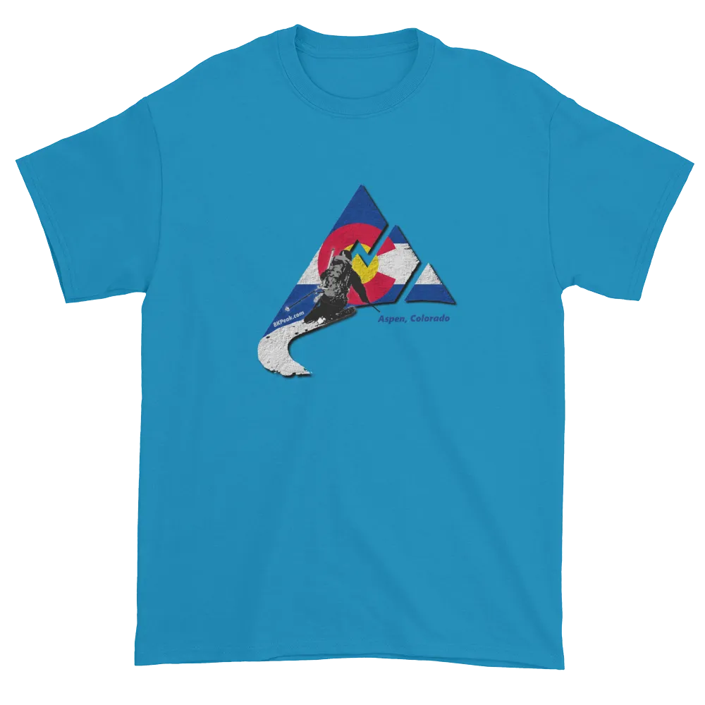 8KPeak Logo Colorado Downhill Skiing T-Shirt