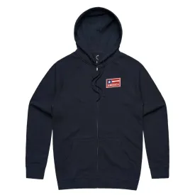 America Chenille Patch Zip Hoodie
