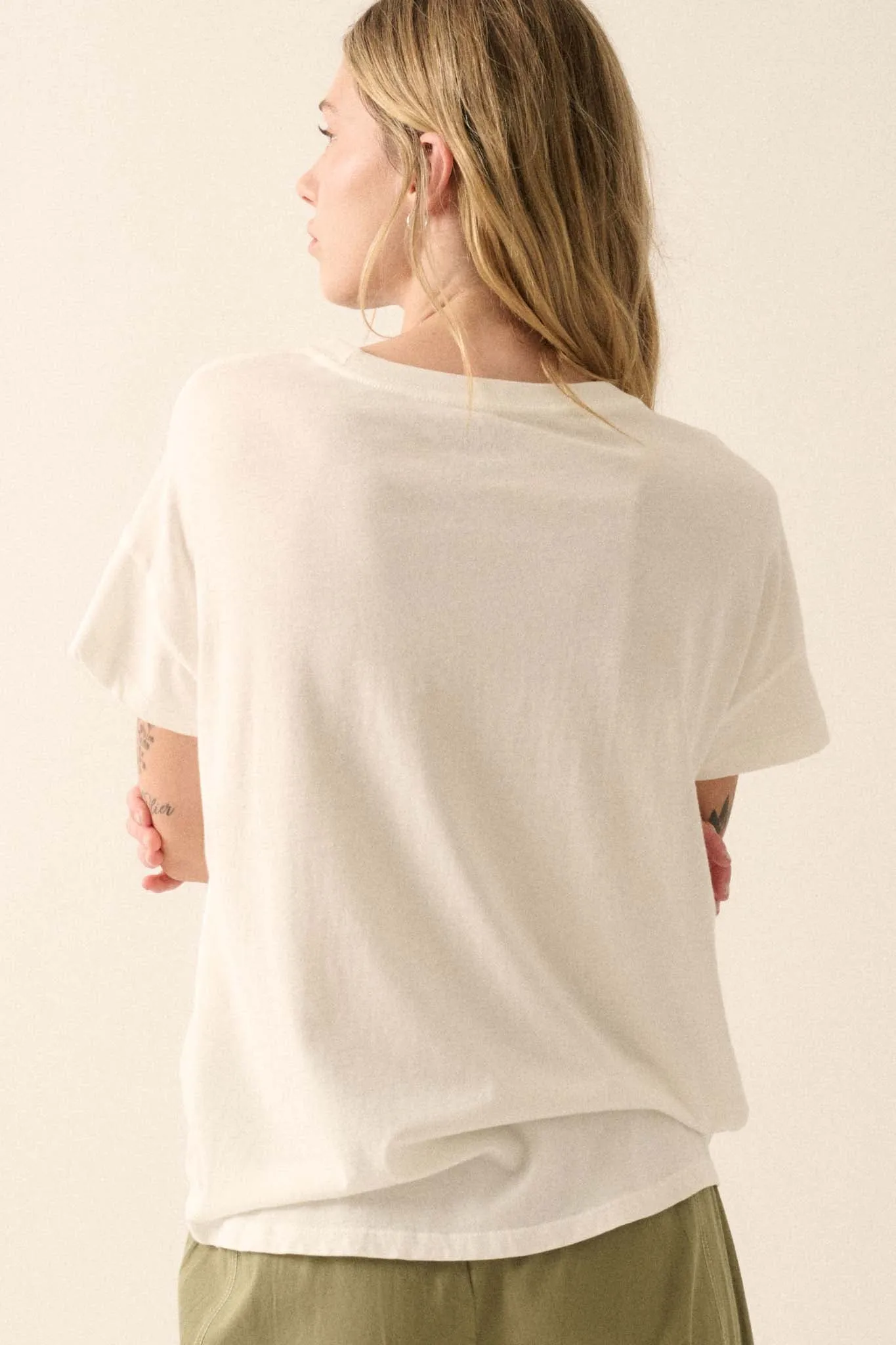 Amore Garment-Wash Fruit Graphic Tee