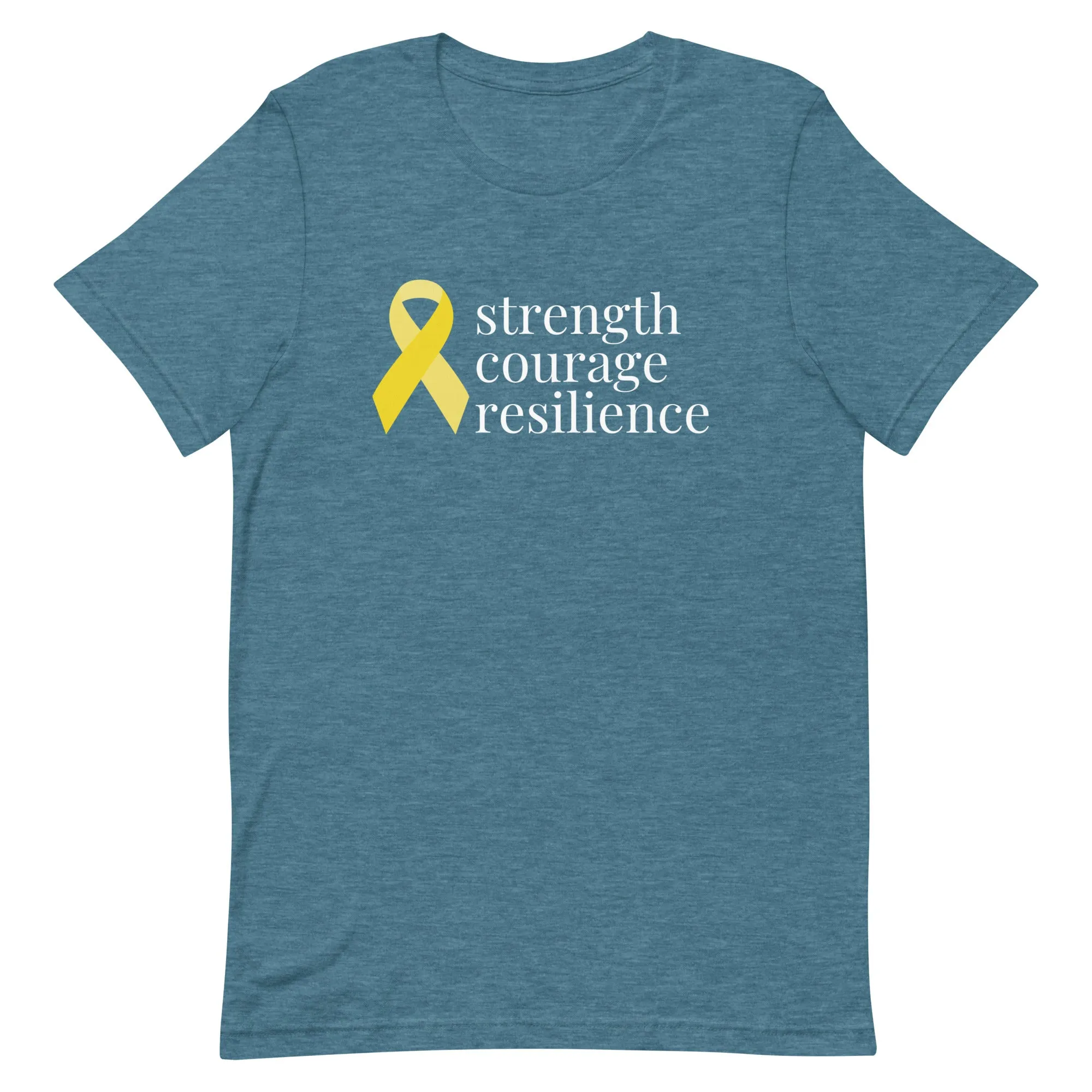 Angiosarcoma | Sarcoma "strength courage resilient" Ribbon T-Shirt