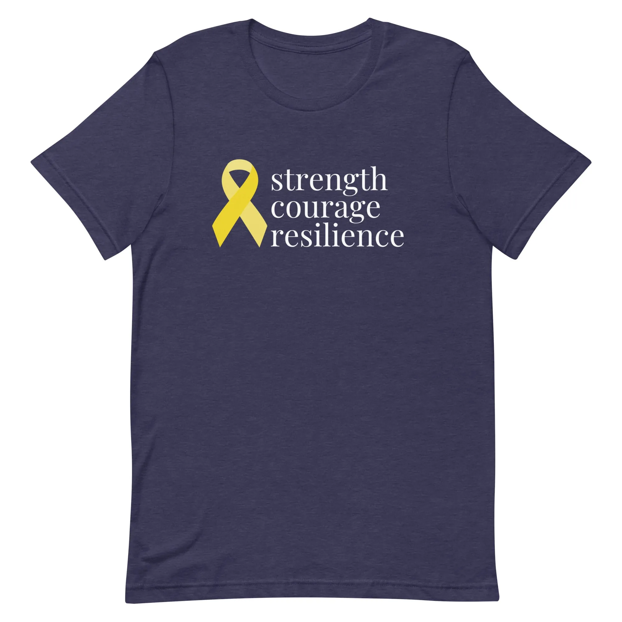 Angiosarcoma | Sarcoma "strength courage resilient" Ribbon T-Shirt