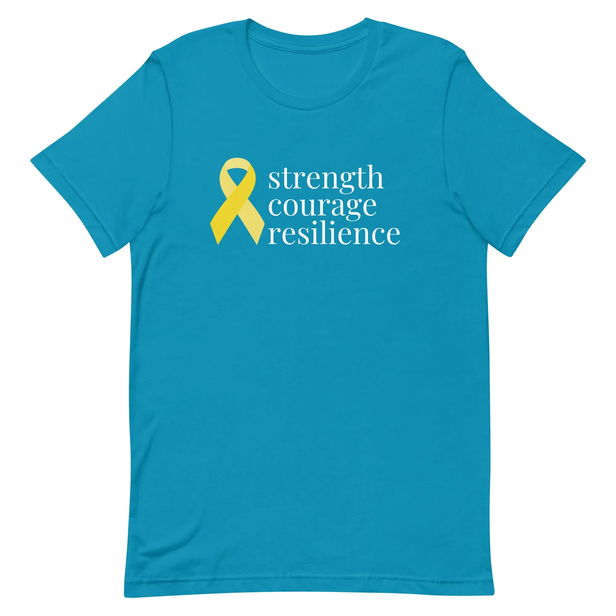 Angiosarcoma | Sarcoma "strength courage resilient" Ribbon T-Shirt