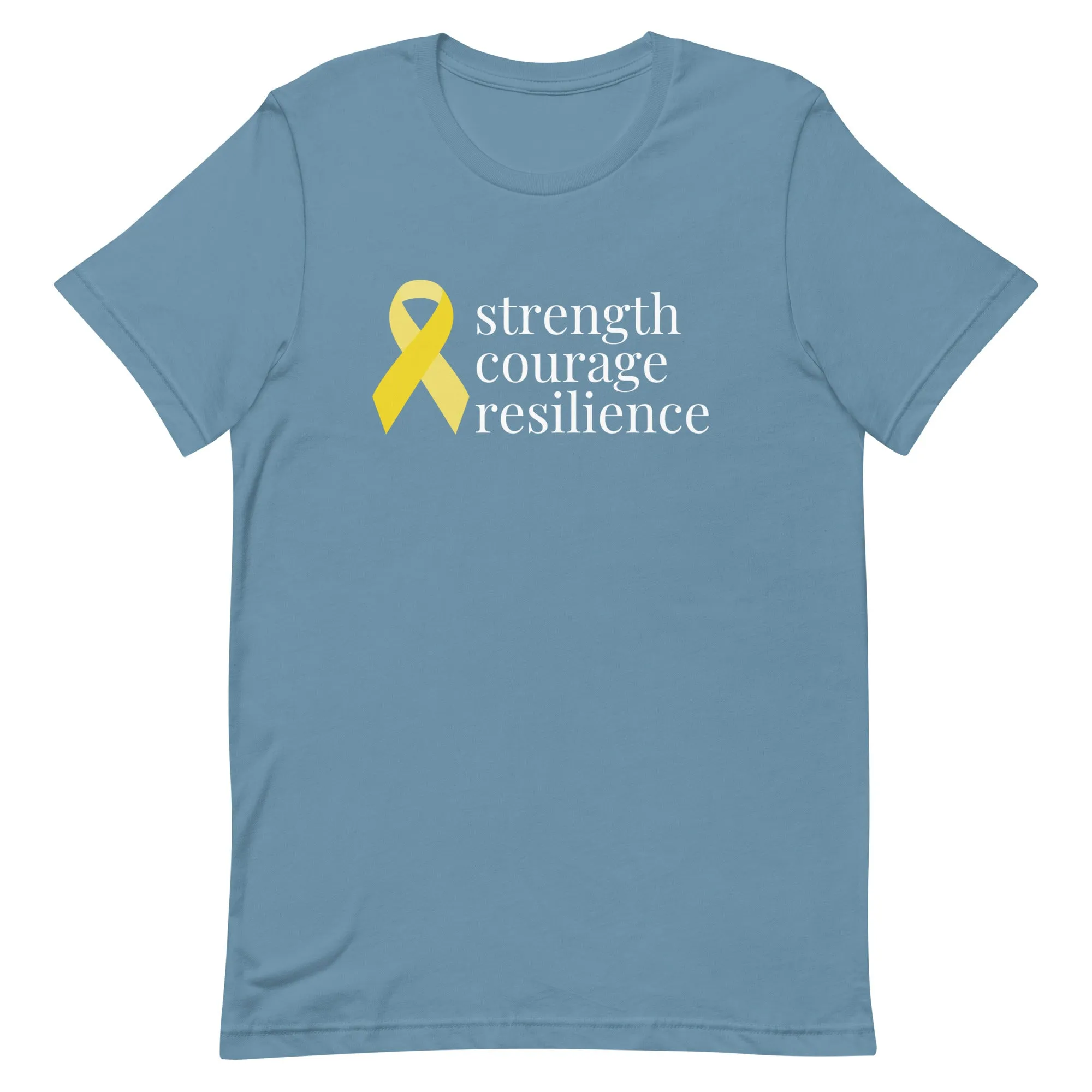 Angiosarcoma | Sarcoma "strength courage resilient" Ribbon T-Shirt