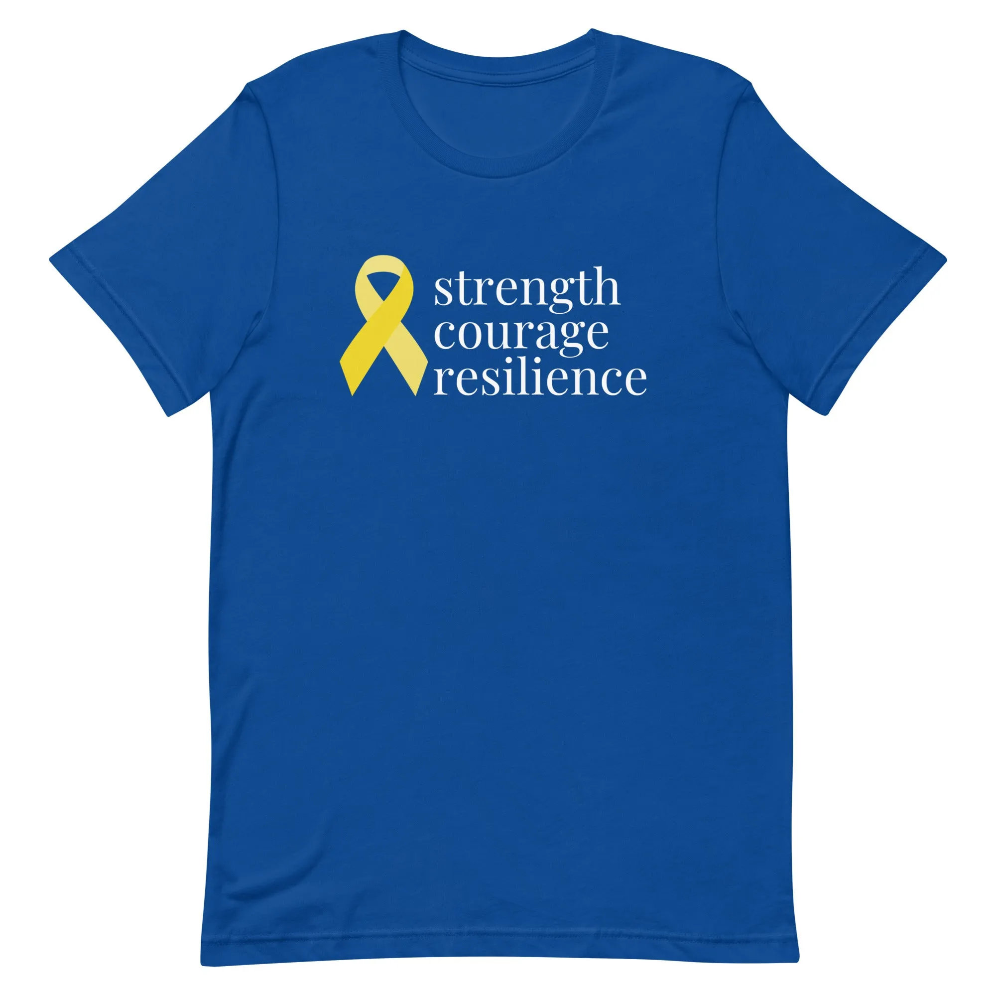 Angiosarcoma | Sarcoma "strength courage resilient" Ribbon T-Shirt