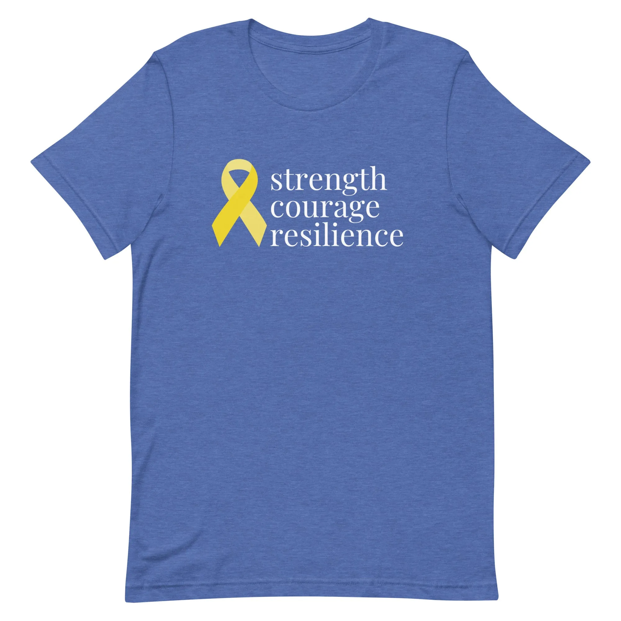 Angiosarcoma | Sarcoma "strength courage resilient" Ribbon T-Shirt