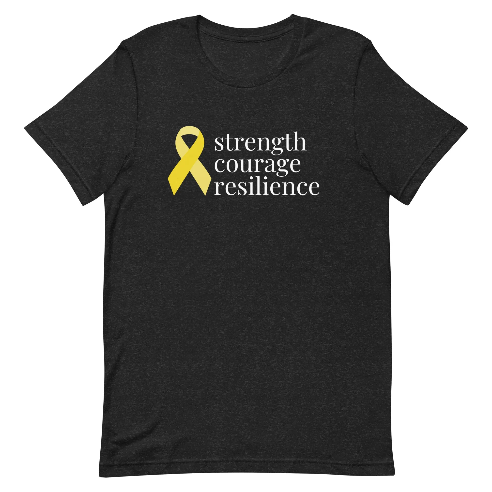 Angiosarcoma | Sarcoma "strength courage resilient" Ribbon T-Shirt