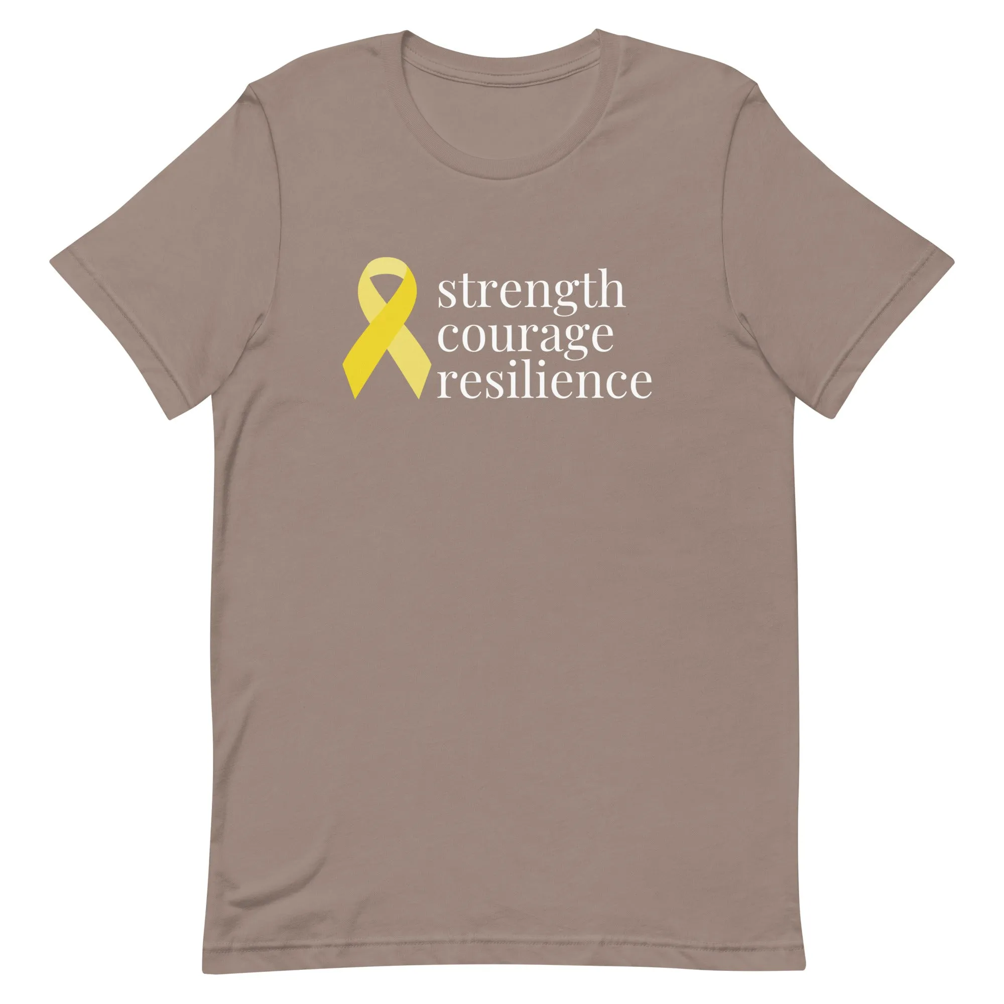 Angiosarcoma | Sarcoma "strength courage resilient" Ribbon T-Shirt