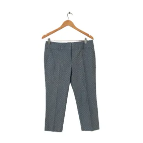 Ann Taylor Grey Cotton Embroidered Pants | Gently Used |