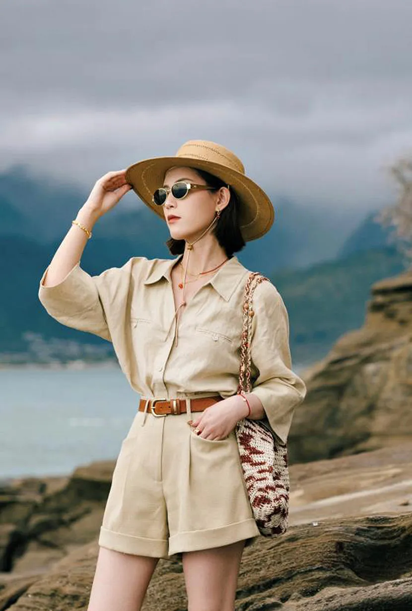 Antoine Linen Blouse - Beige