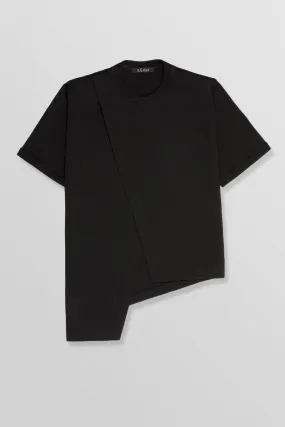 Ararat shirt with padded shoulders in black