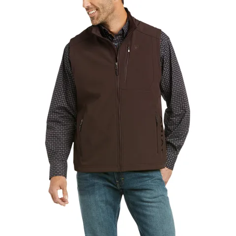 Ariat Men's Logo 2.0 Patriot Coffee Bean Softshell Vest