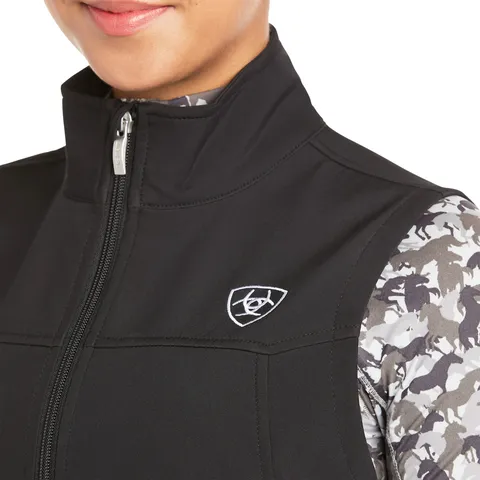 Ariat Women's New Team Black Softshell Vest