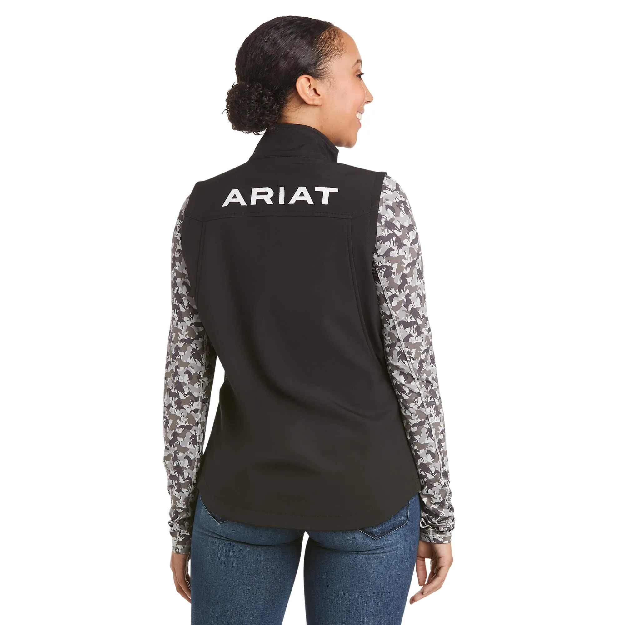 Ariat Women's New Team Black Softshell Vest