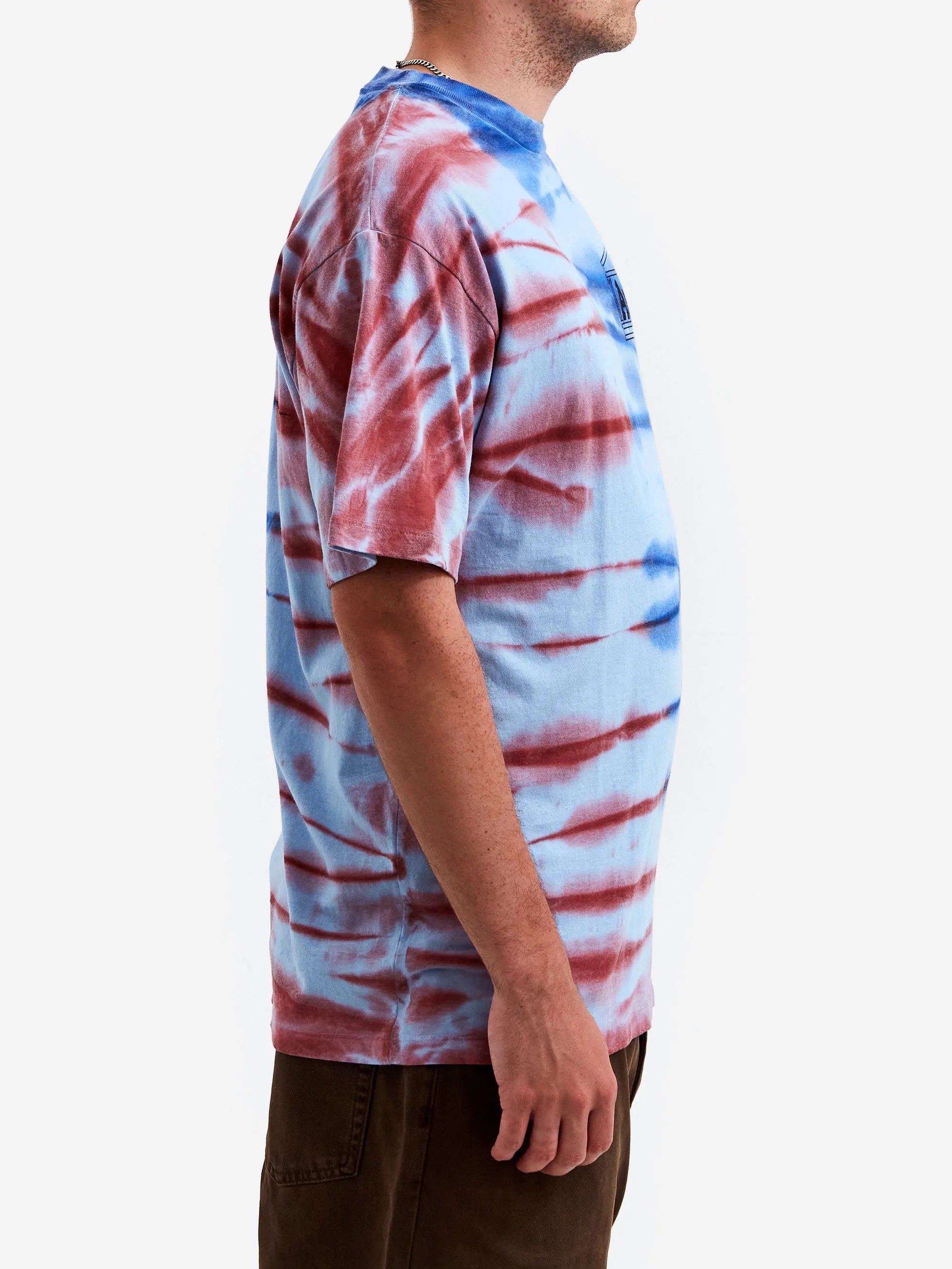 Aries Stoned Temple Tie Dye Short Sleeve T-Shirt - Multi