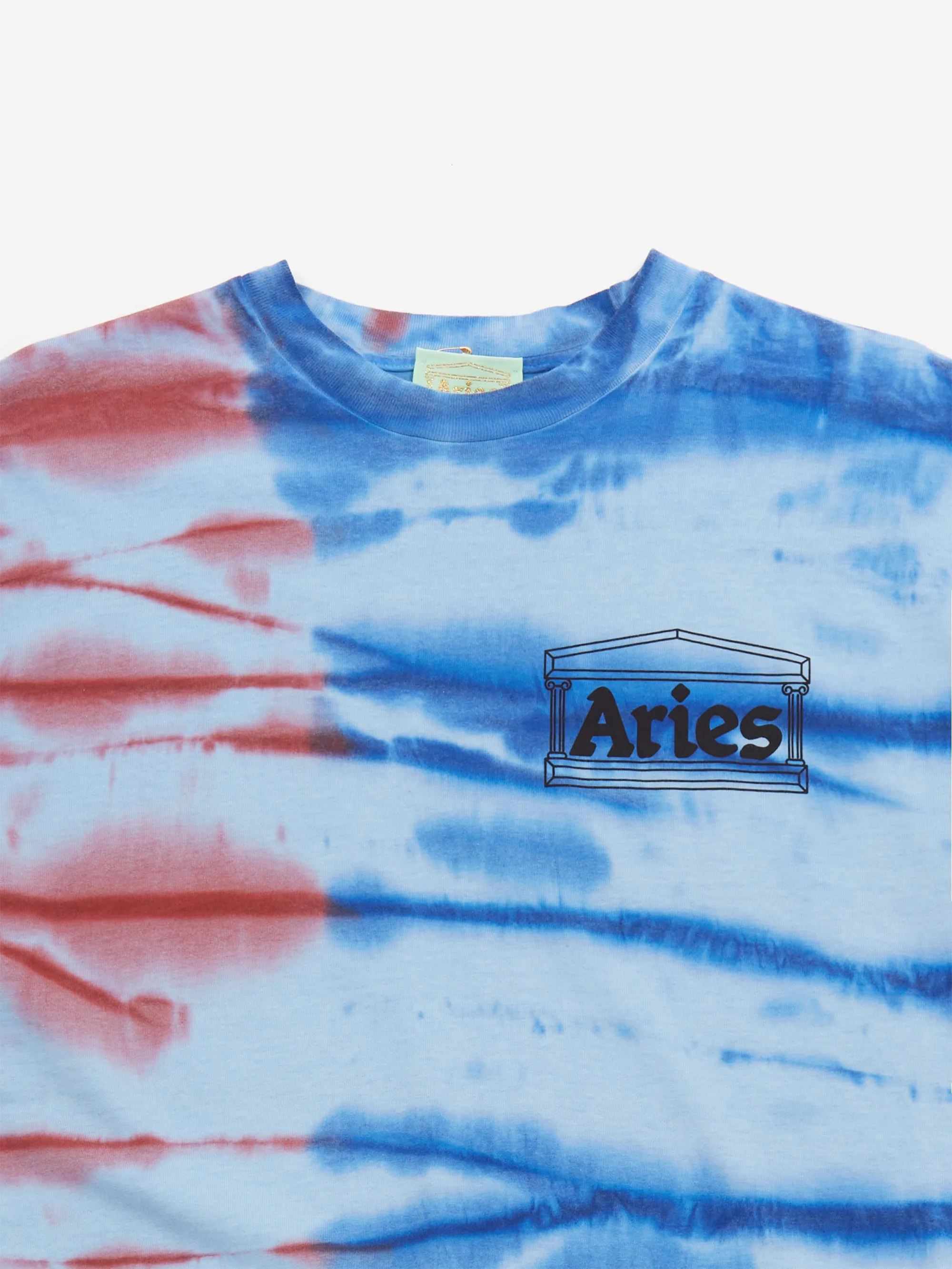 Aries Stoned Temple Tie Dye Short Sleeve T-Shirt - Multi