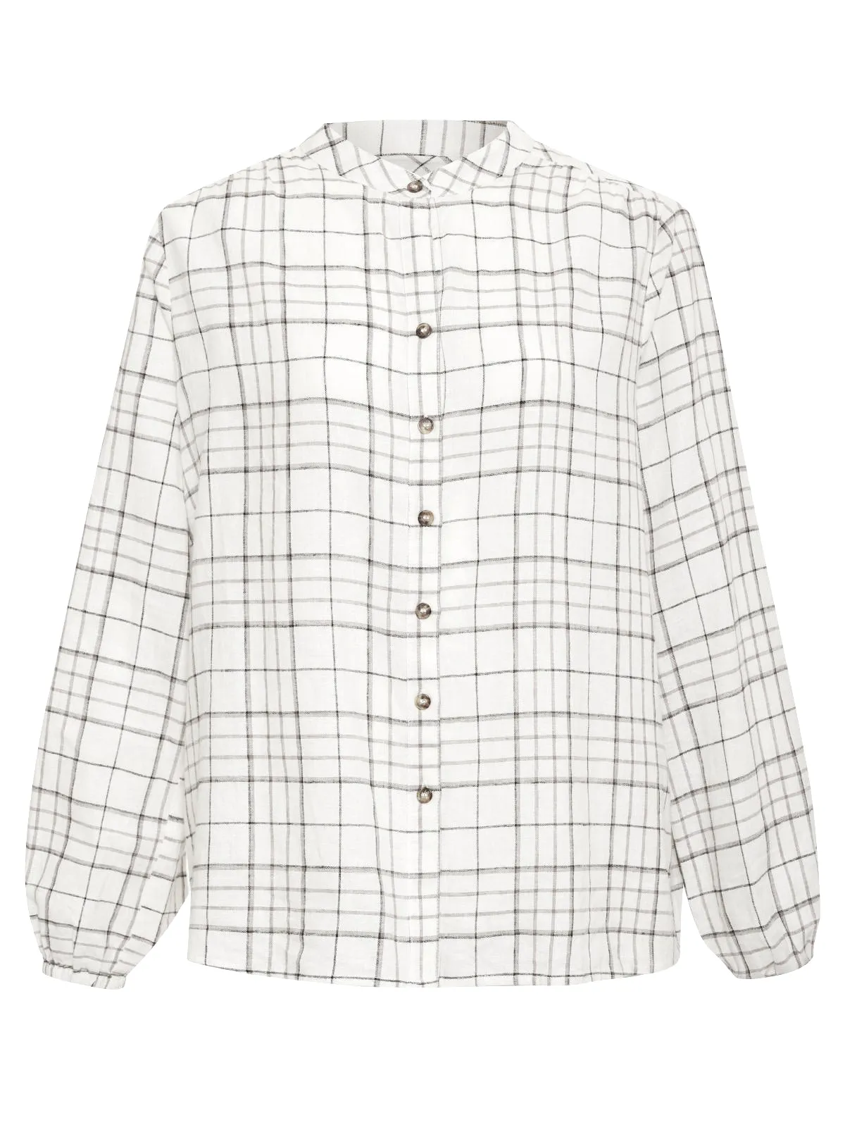 As You Are Button Front Shirt Graphic Windowpane