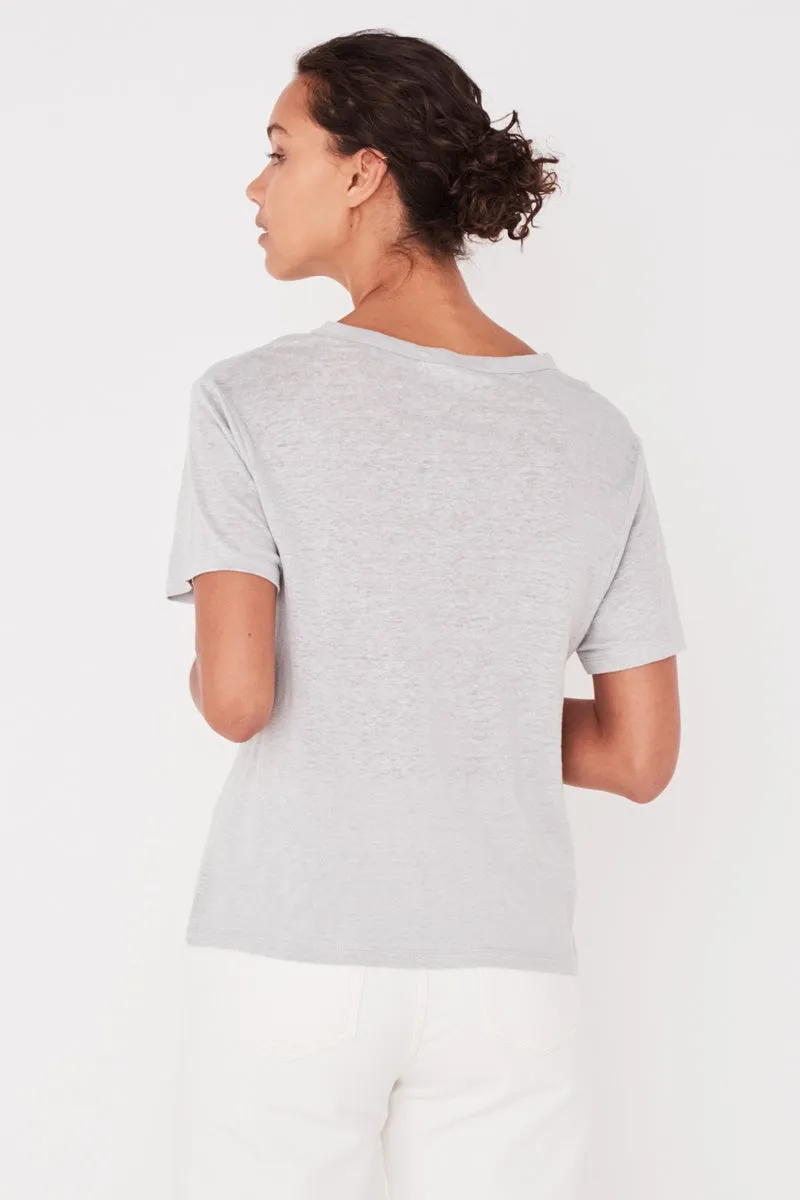 Assembly Label - Linen Tee - Seafoam