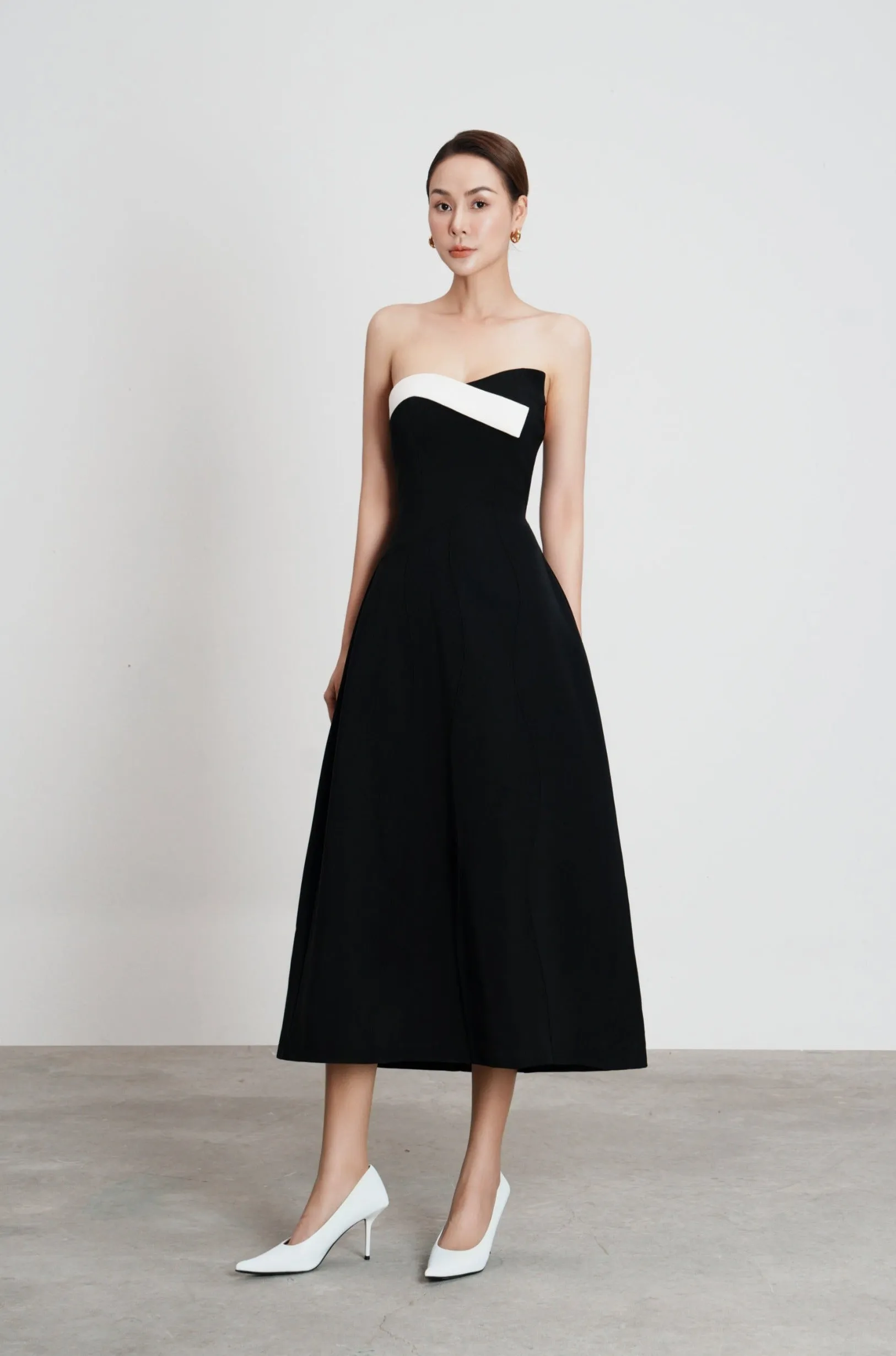 Azul Two-tone Midi Dress