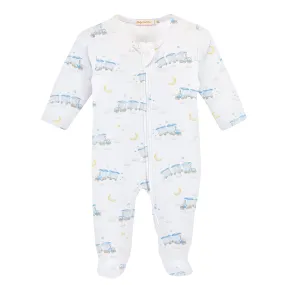 Baby Club Chic Little Train Zipped Footie