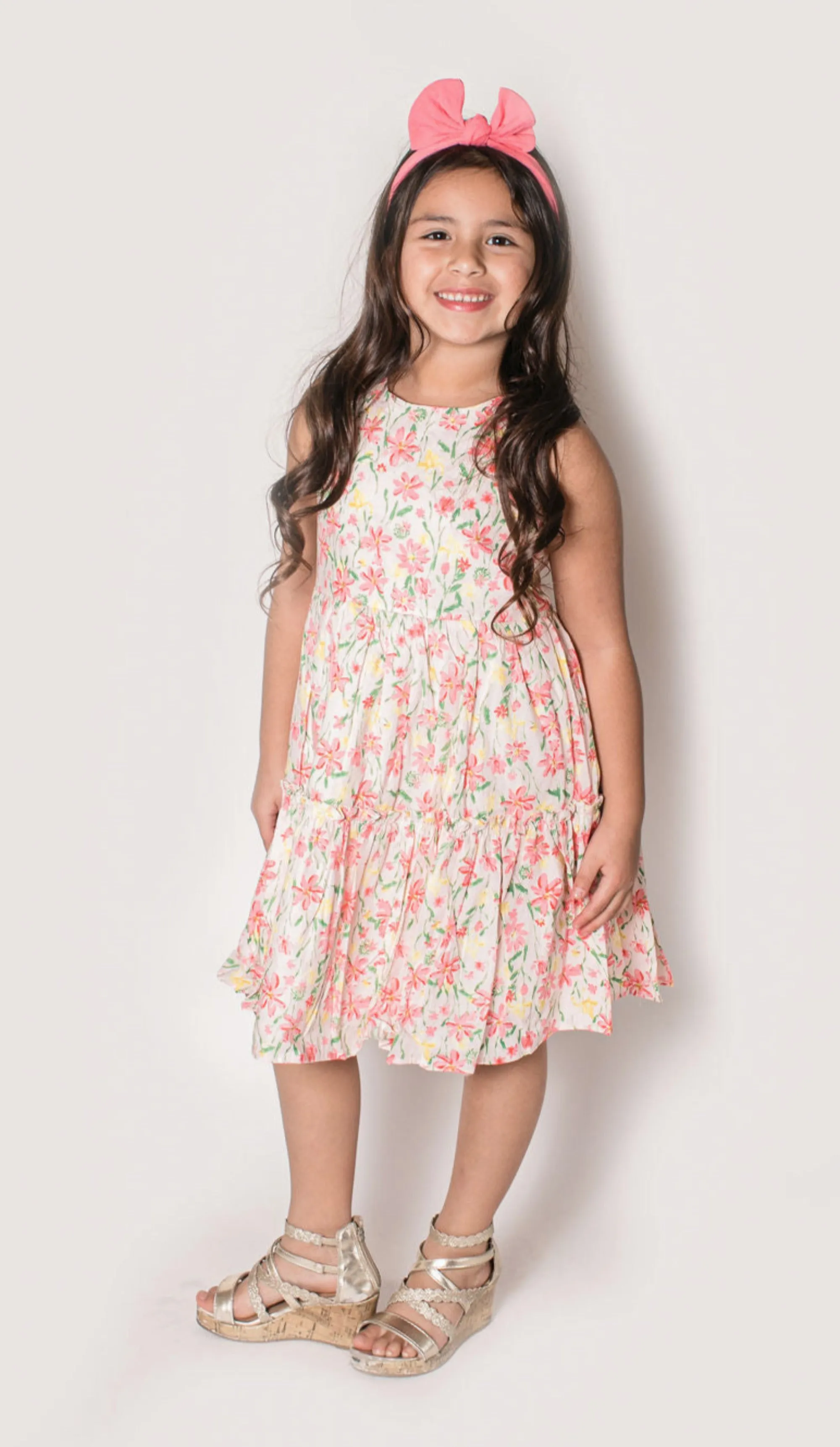 Baby Girl's & Little Girl's Pink Floral Dress