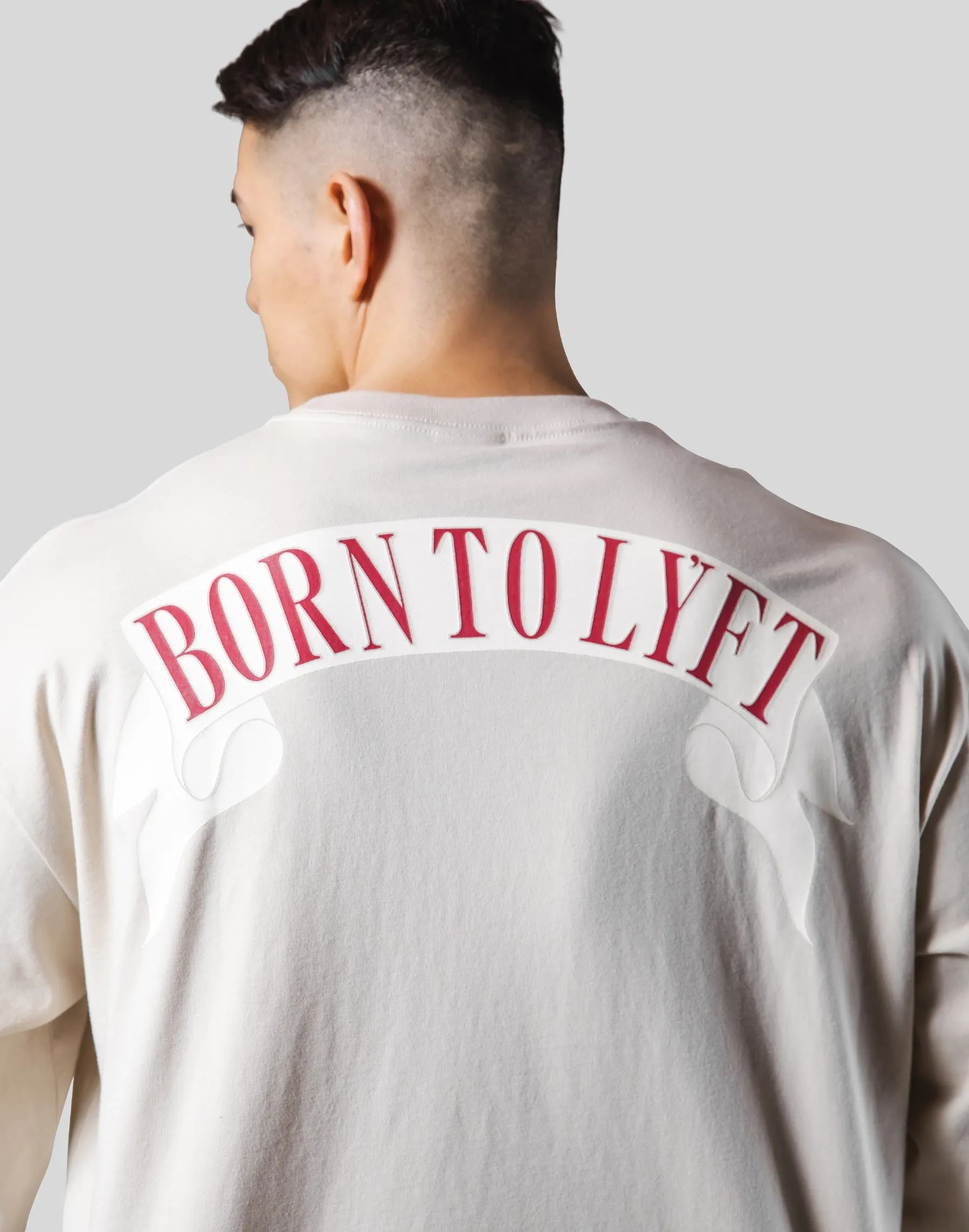Back Arch Flag Long T-Shirt - Ivory