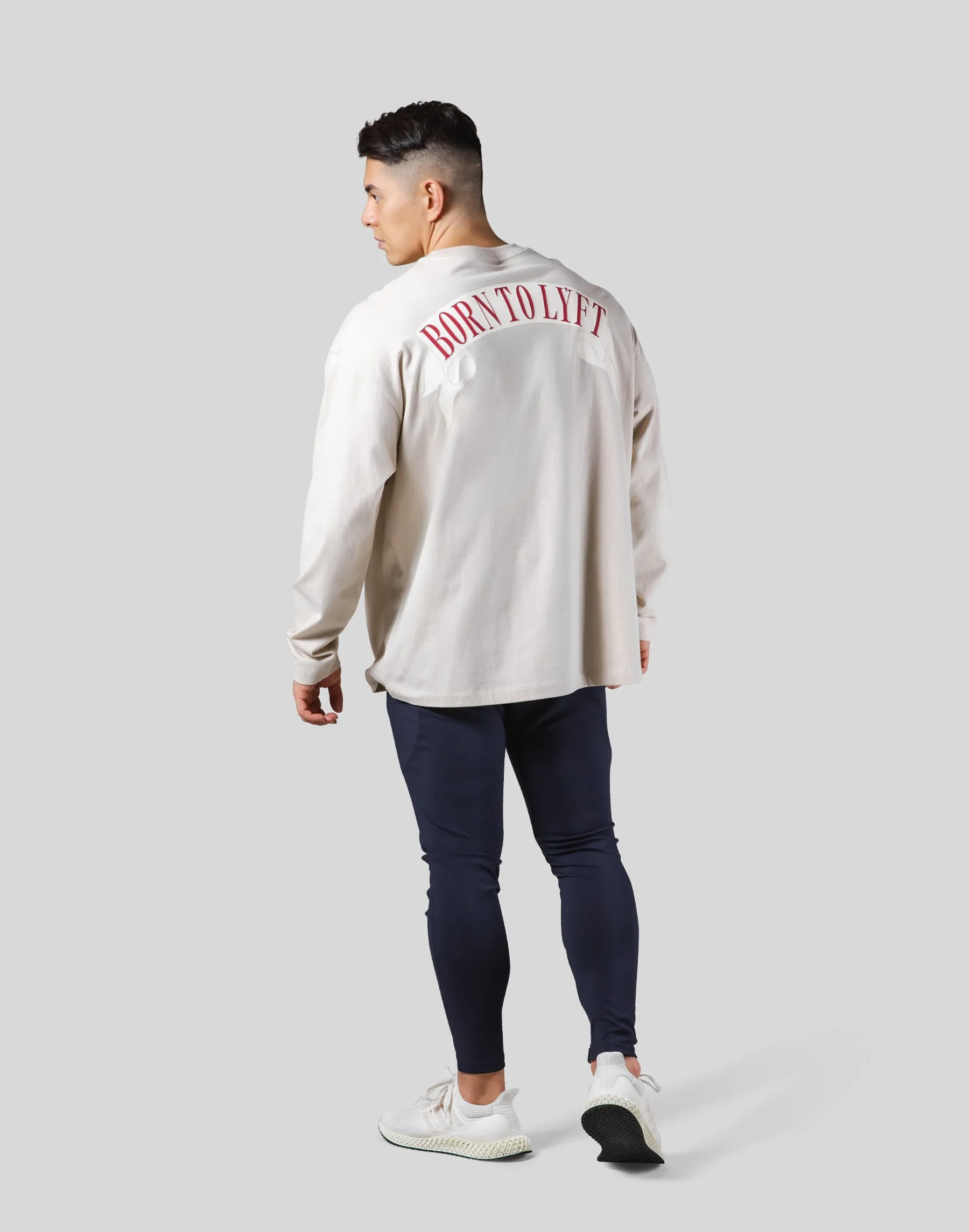 Back Arch Flag Long T-Shirt - Ivory