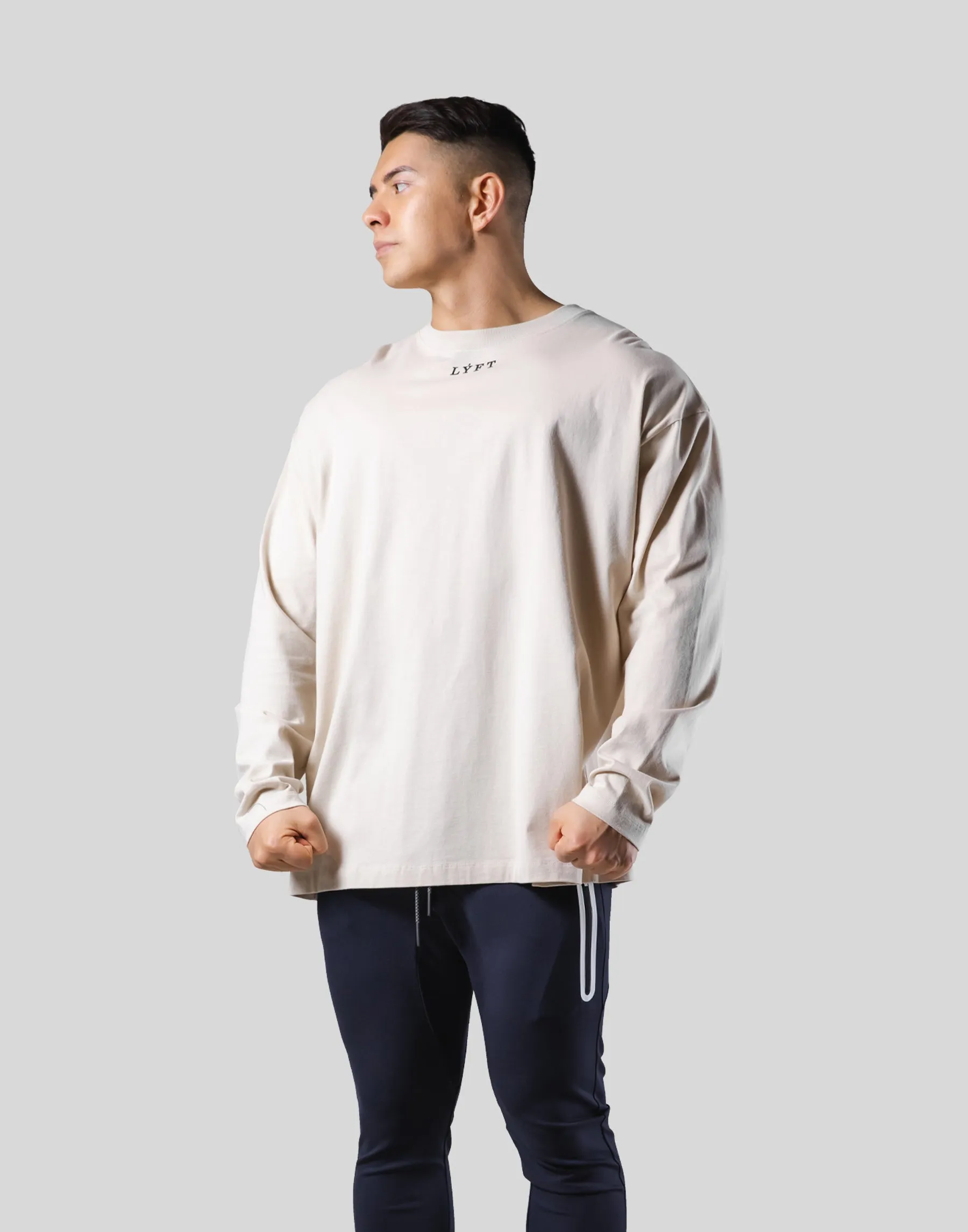 Back Arch Flag Long T-Shirt - Ivory
