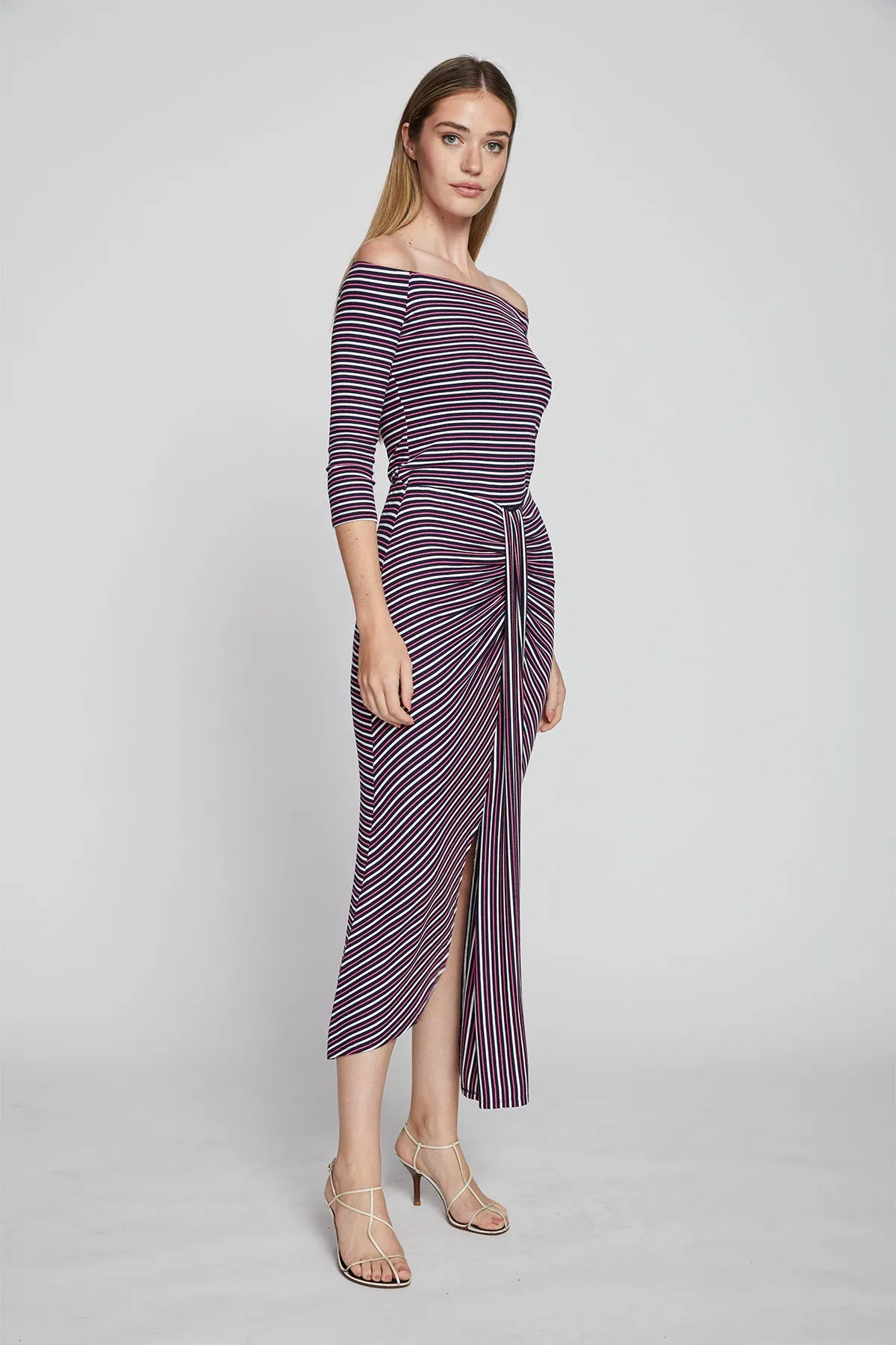Bailey 44 Chrissie Stripe Skirt in Deep Sea Stripe