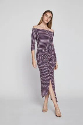 Bailey 44 Chrissie Stripe Skirt in Deep Sea Stripe
