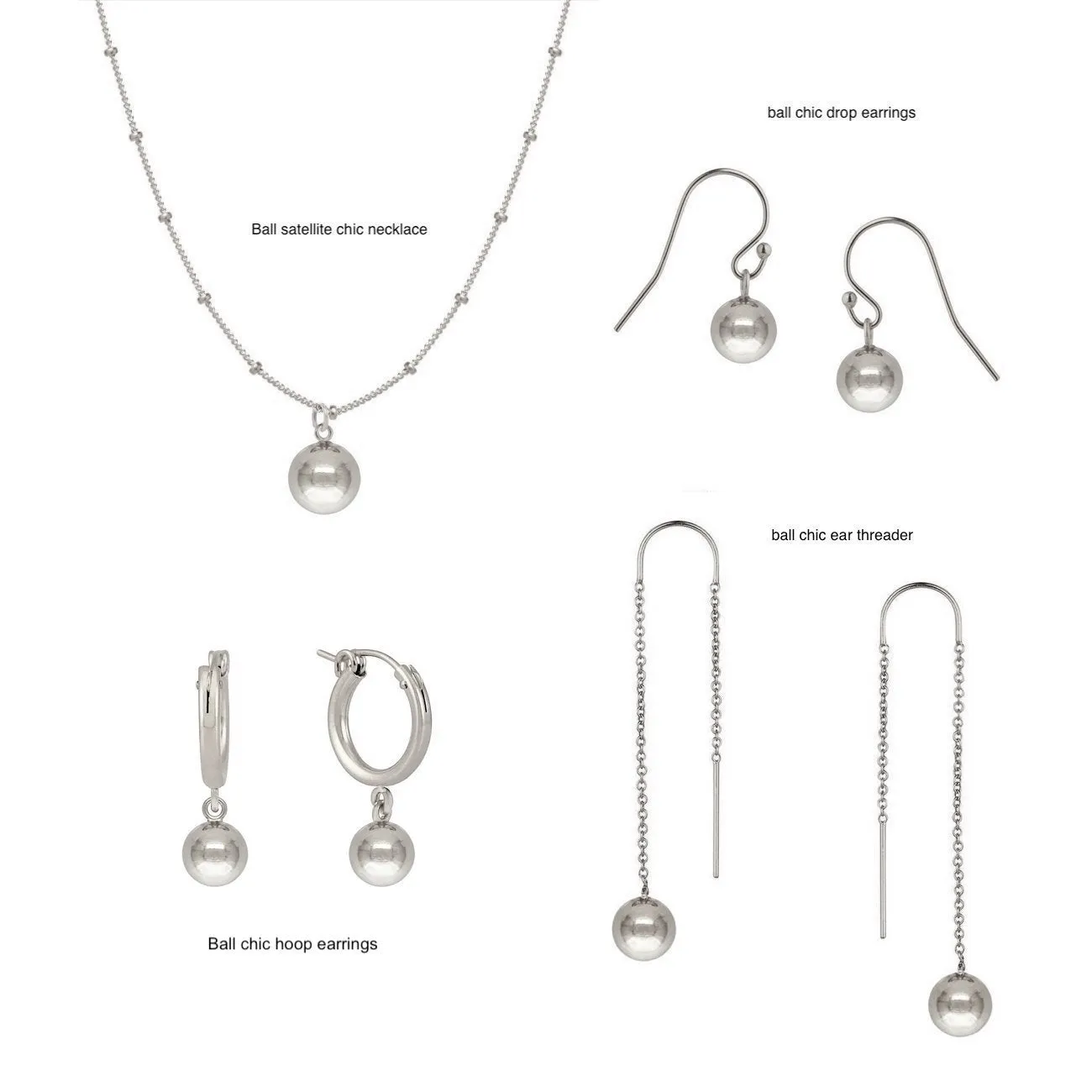 Elegant Gold-Plated Ball Chic Drop Earrings for Women
