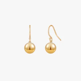 Elegant Gold-Plated Ball Chic Drop Earrings for Women