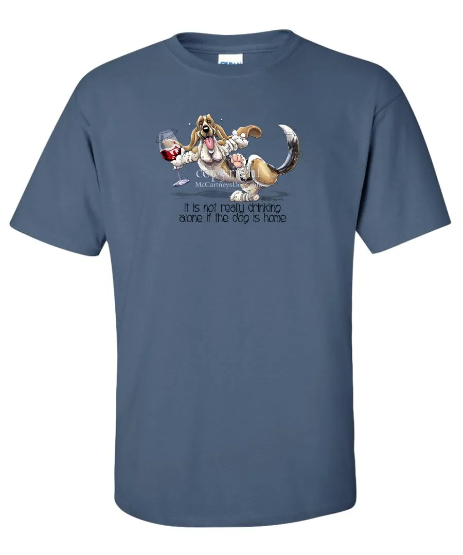 Basset Hound - It's Drinking Alone 2 - T-Shirt