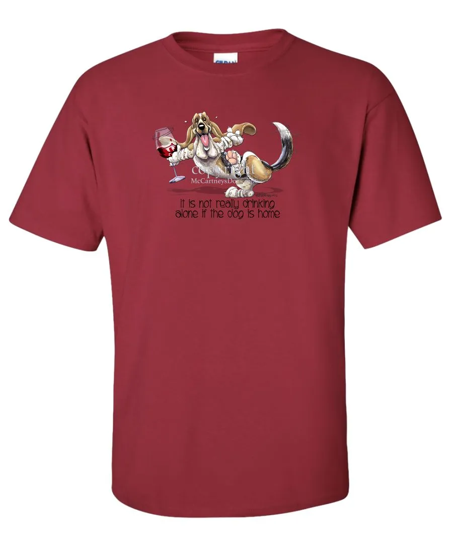 Basset Hound - It's Drinking Alone 2 - T-Shirt
