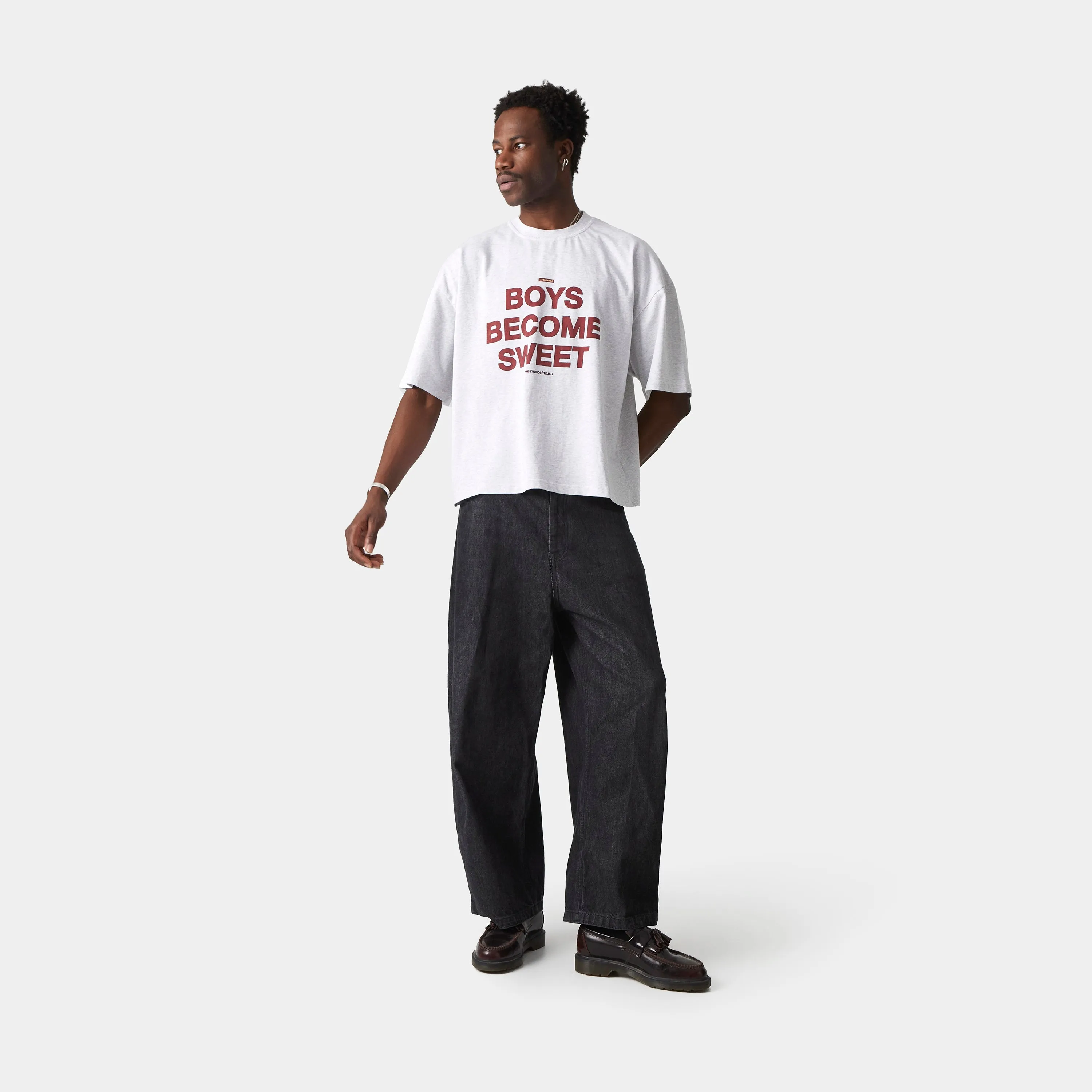 BBS Heather Grey Oversized Tee