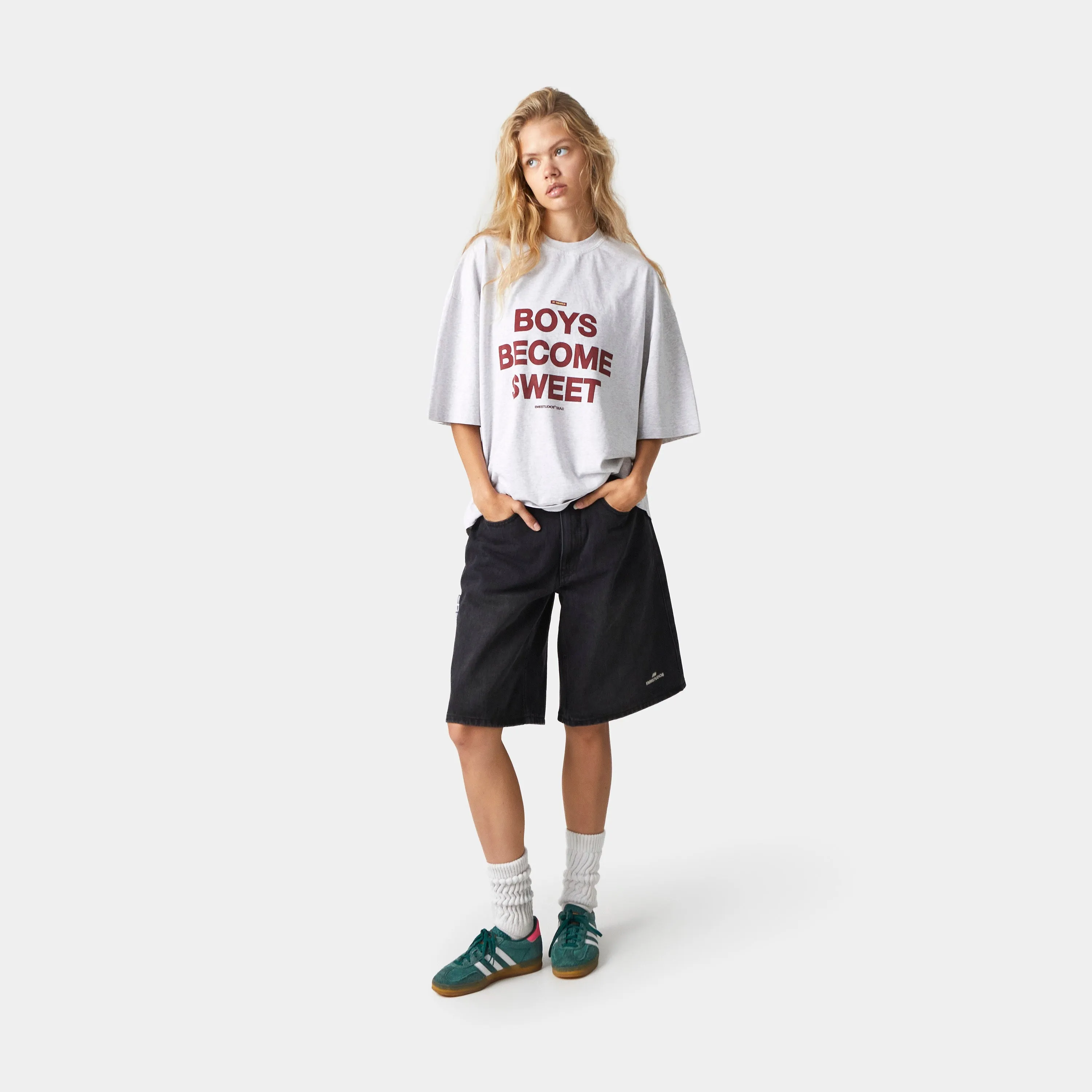 BBS Heather Grey Oversized Tee