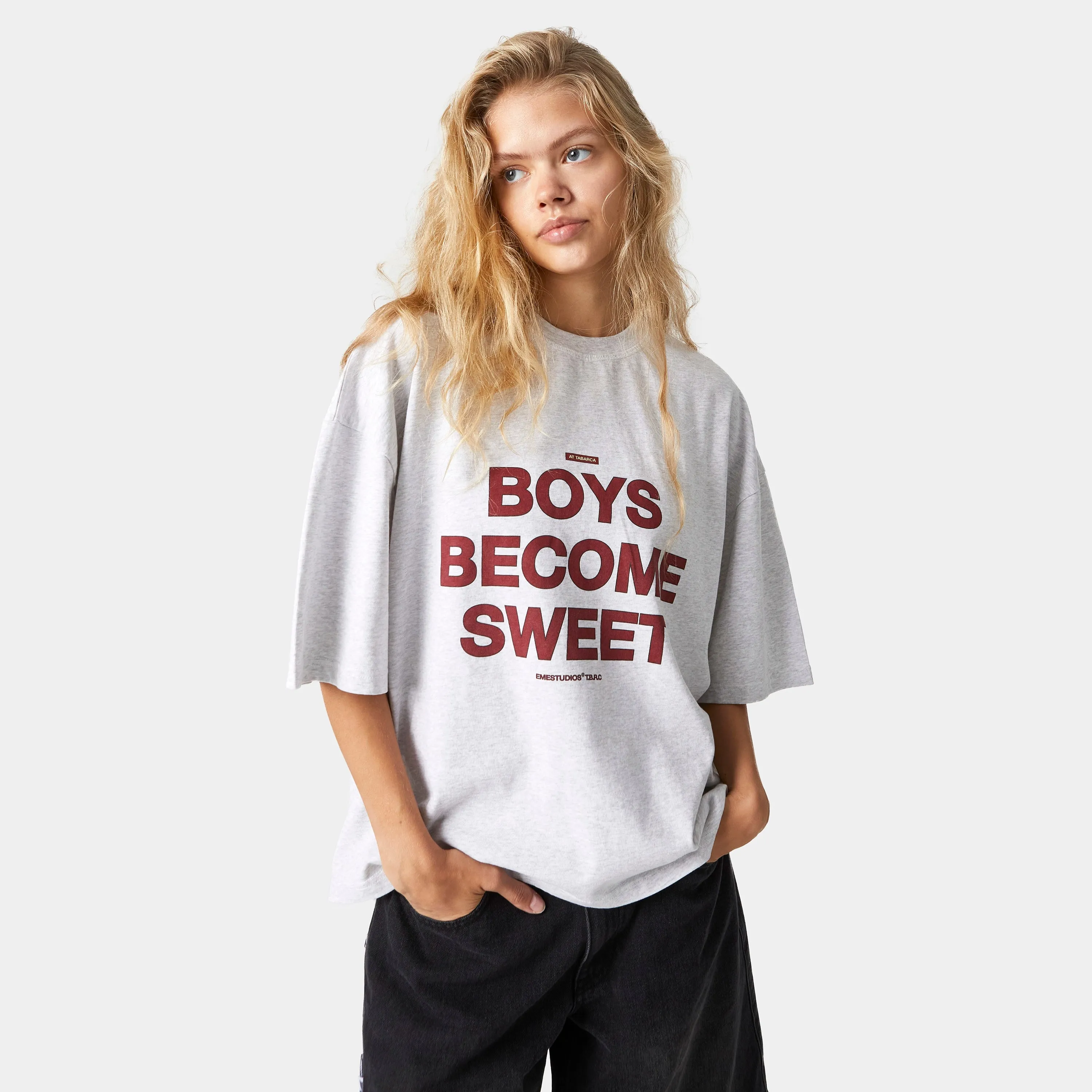 BBS Heather Grey Oversized Tee