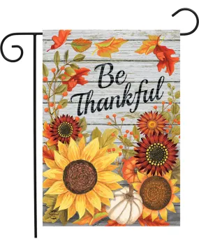 Be Thankful Garden Flag