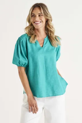Betty Basics Alba Blouse in Teal