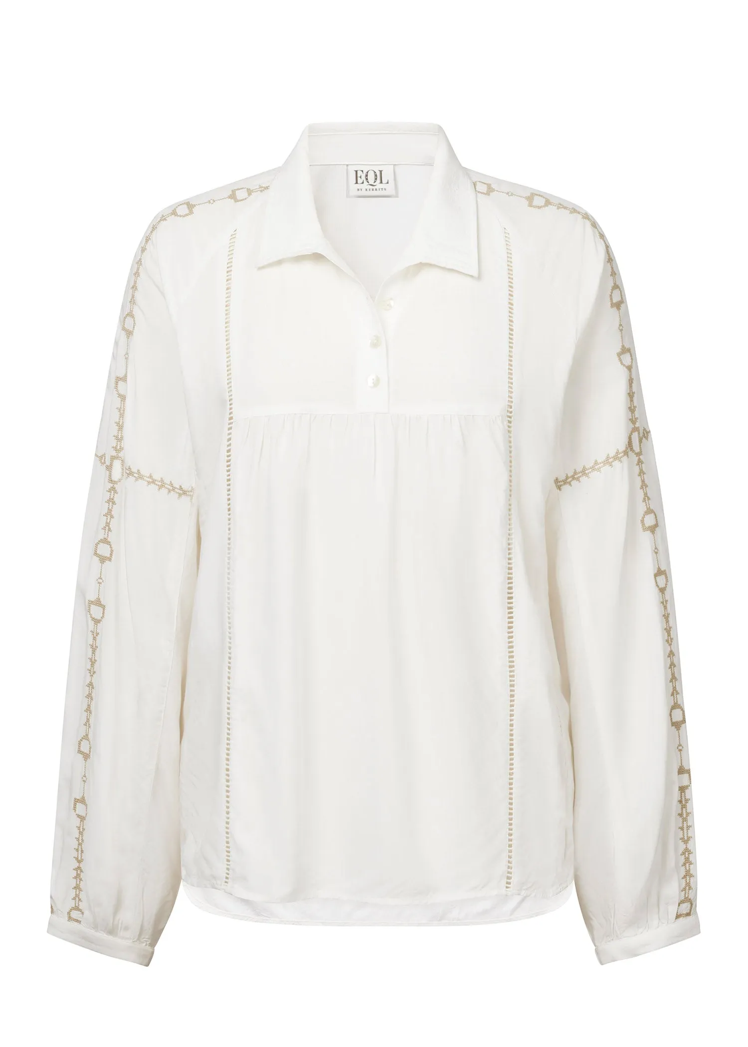 Bit and Rein Embroidered Blouse