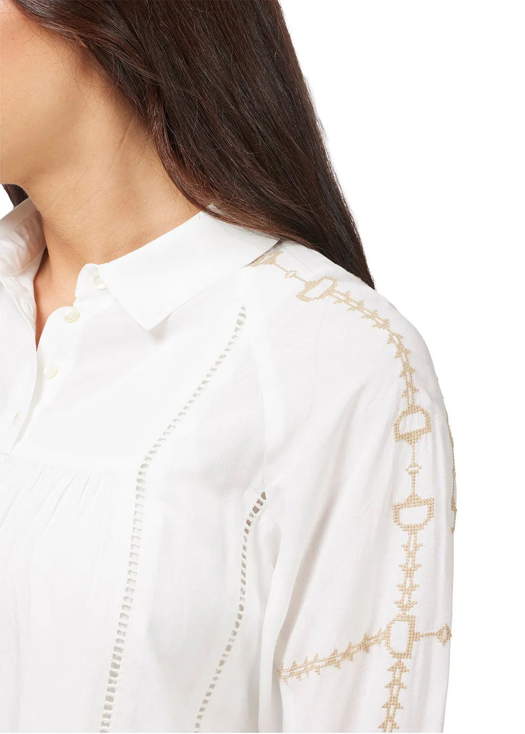 Bit and Rein Embroidered Blouse
