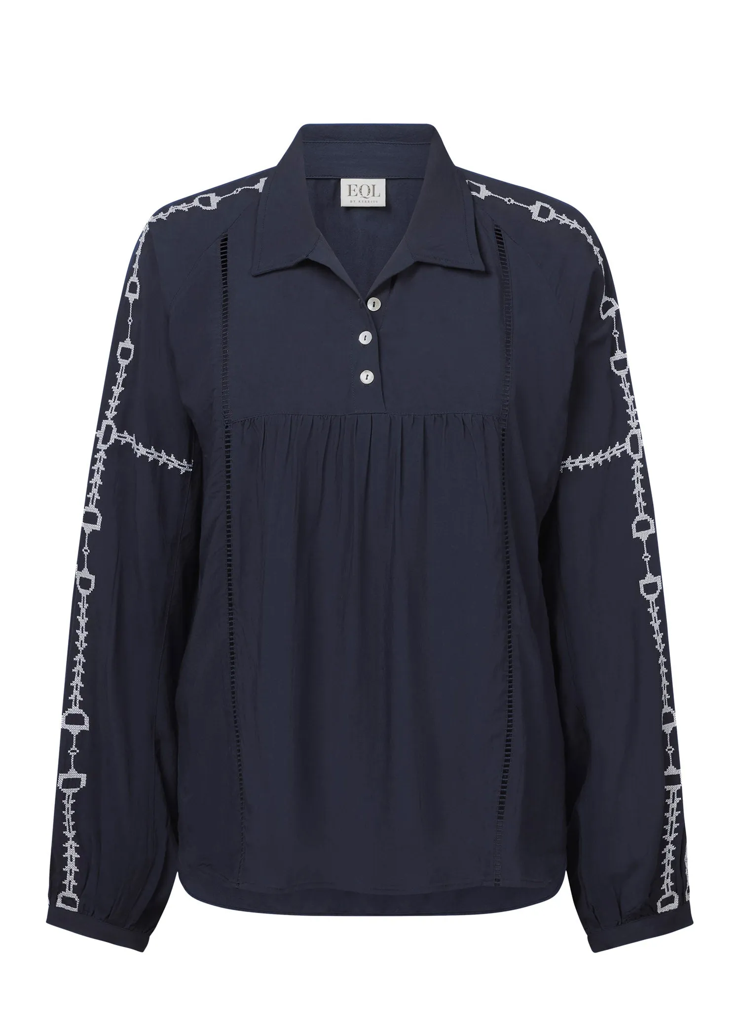 Bit and Rein Embroidered Blouse