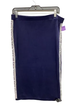 Blue & White Skirt Midi Michael By Michael Kors, Size L