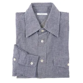 Boglioli Cotton Shirt in Blue Chambray