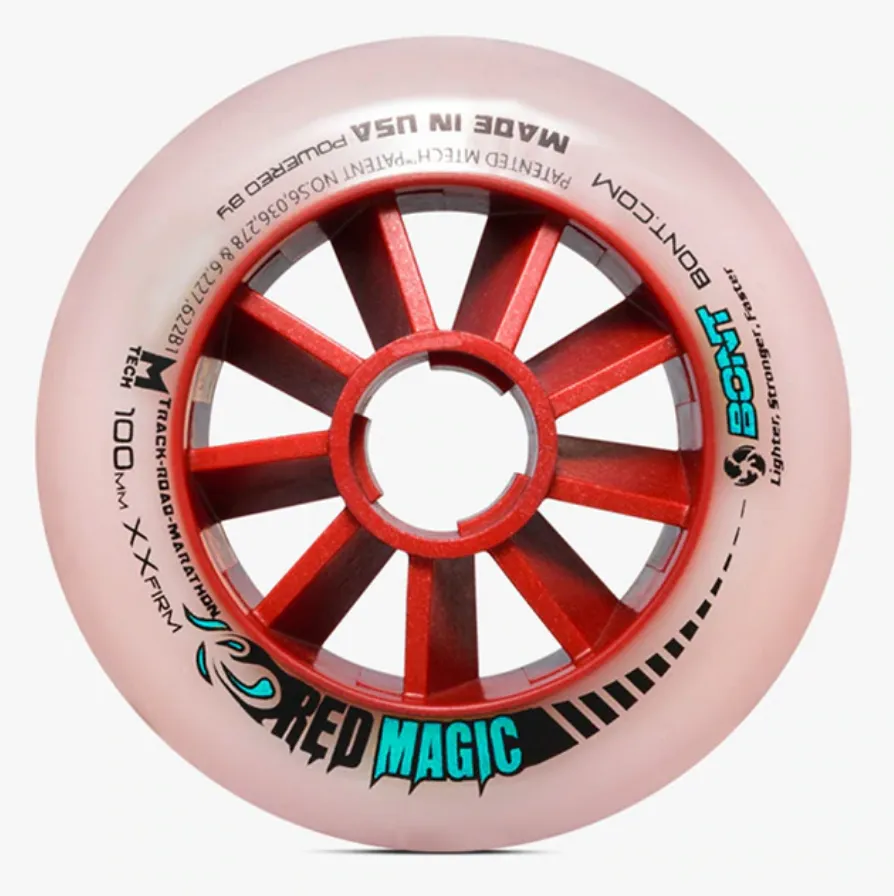Bont Red Magic Inline Speed Wheel - 100mm