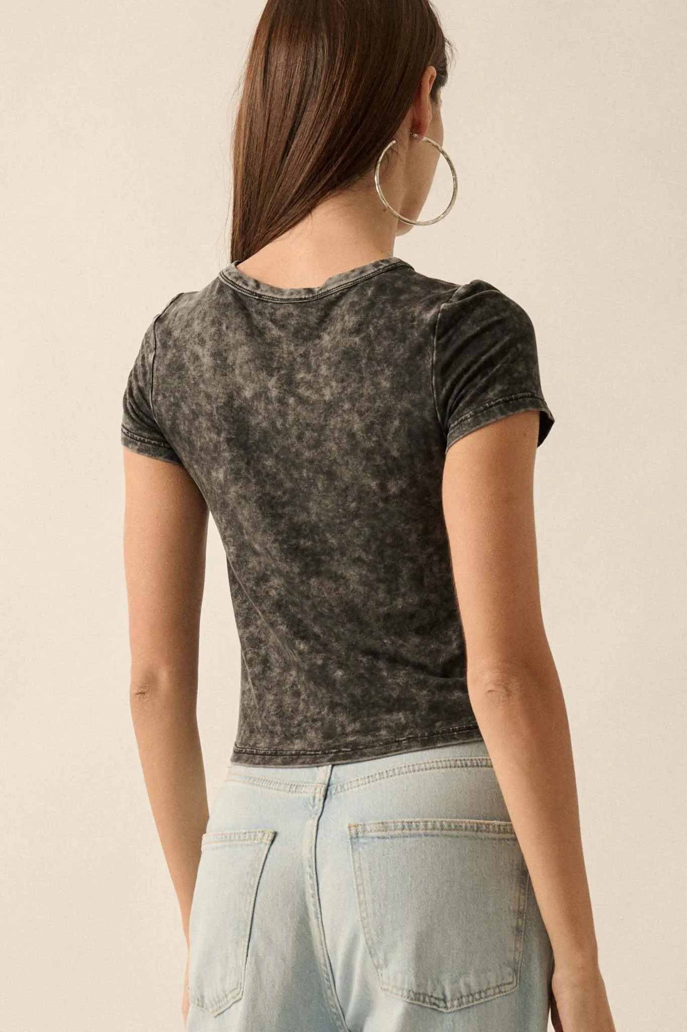 Bow Wow Vintage-Wash Graphic Baby Tee