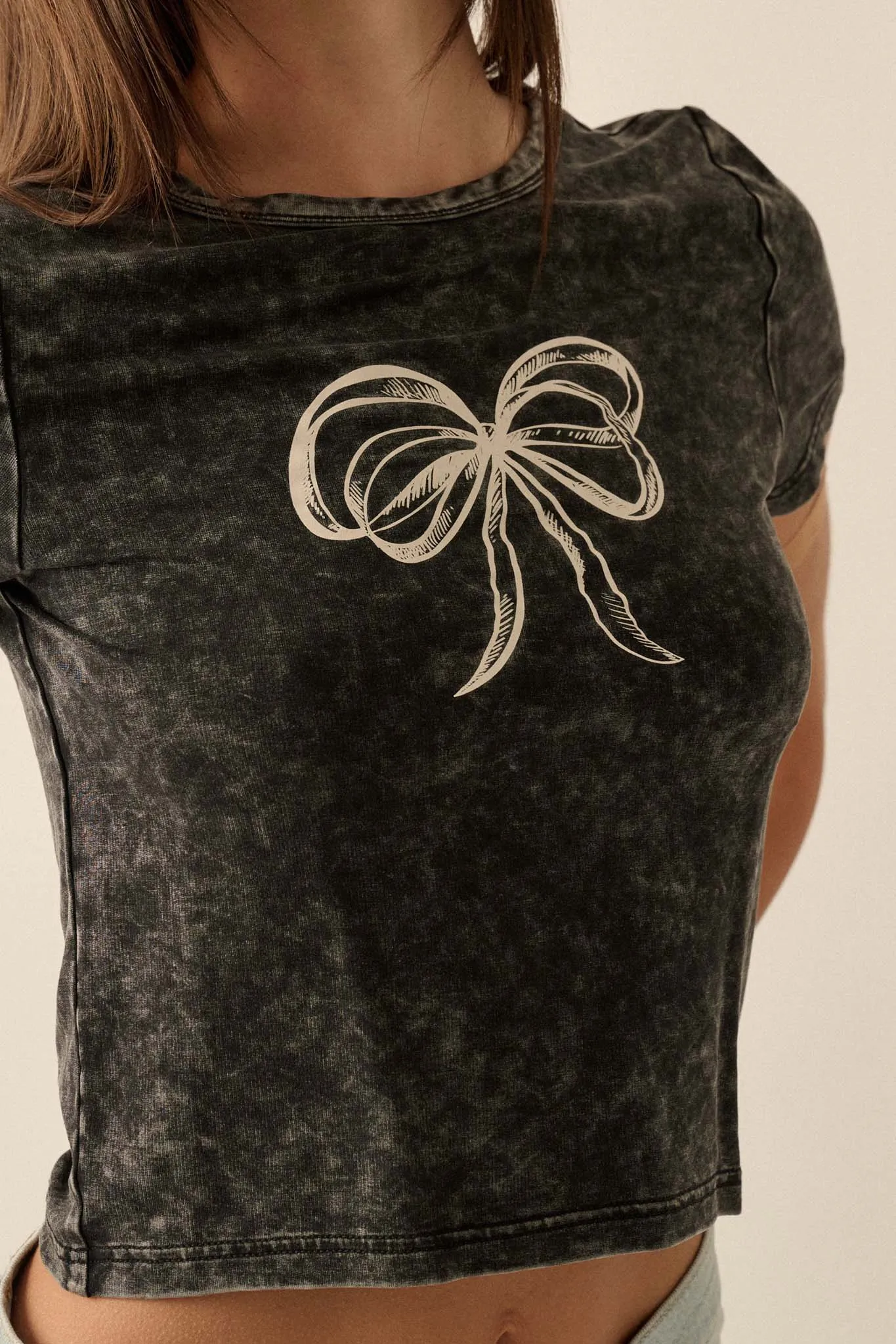 Bow Wow Vintage-Wash Graphic Baby Tee